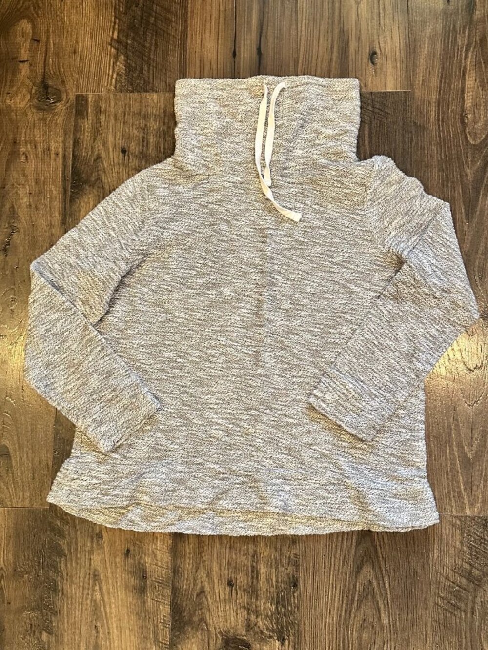 Old Navy Women’s Gray Black Marled Cowl Neck Long Sleeve Pullover Top, Size: M